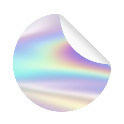 Holographic Vinyl sticker